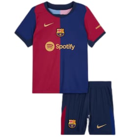 Kinder Barcelona Heimtrikot+Kurze Hosen 2024/25