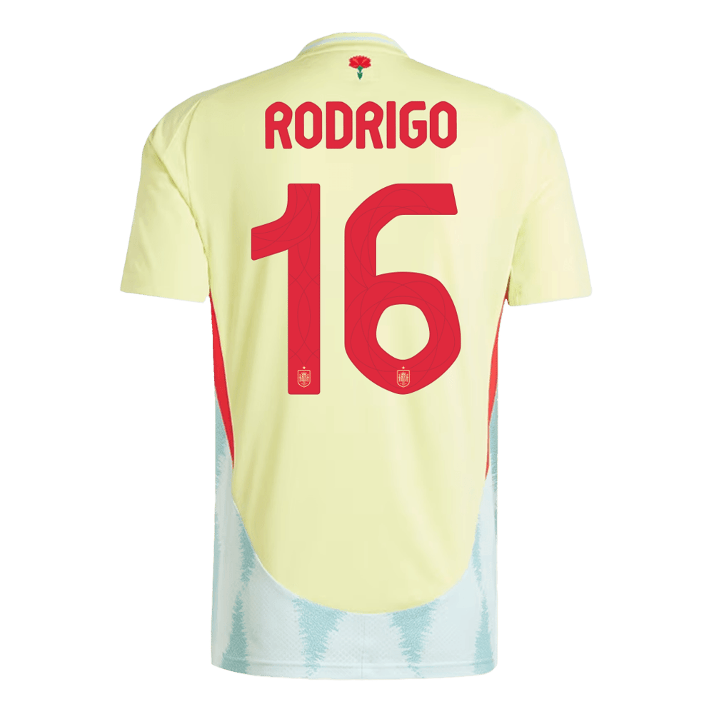 Rodrigo #16 Spanien Auswärtstrikot EURO 2024