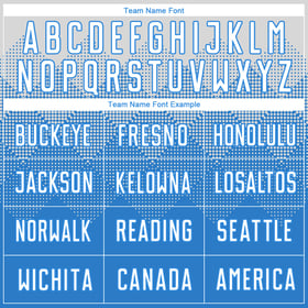 Uniform White Blue Powder Jersey Soccer Custom Sublimation