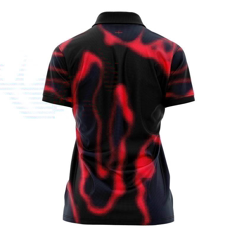 Women's England Rugby 2024/25 Third Warm Up Polo Shirt - Heatmap
