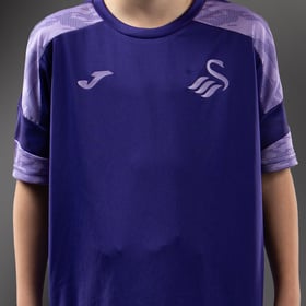 Kind Swansea City 2024/25 Dritt Authentisches Trainingsshirt - Lila