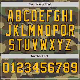 Camiseta de béisbol camuflada auténtica Salute Gold, personalizada, color crema y negro, a rayas, servicio de moda dividido.