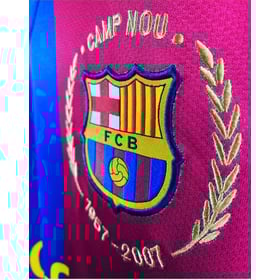 Kinder FC Barcelona 2007/08 Heimtrikot