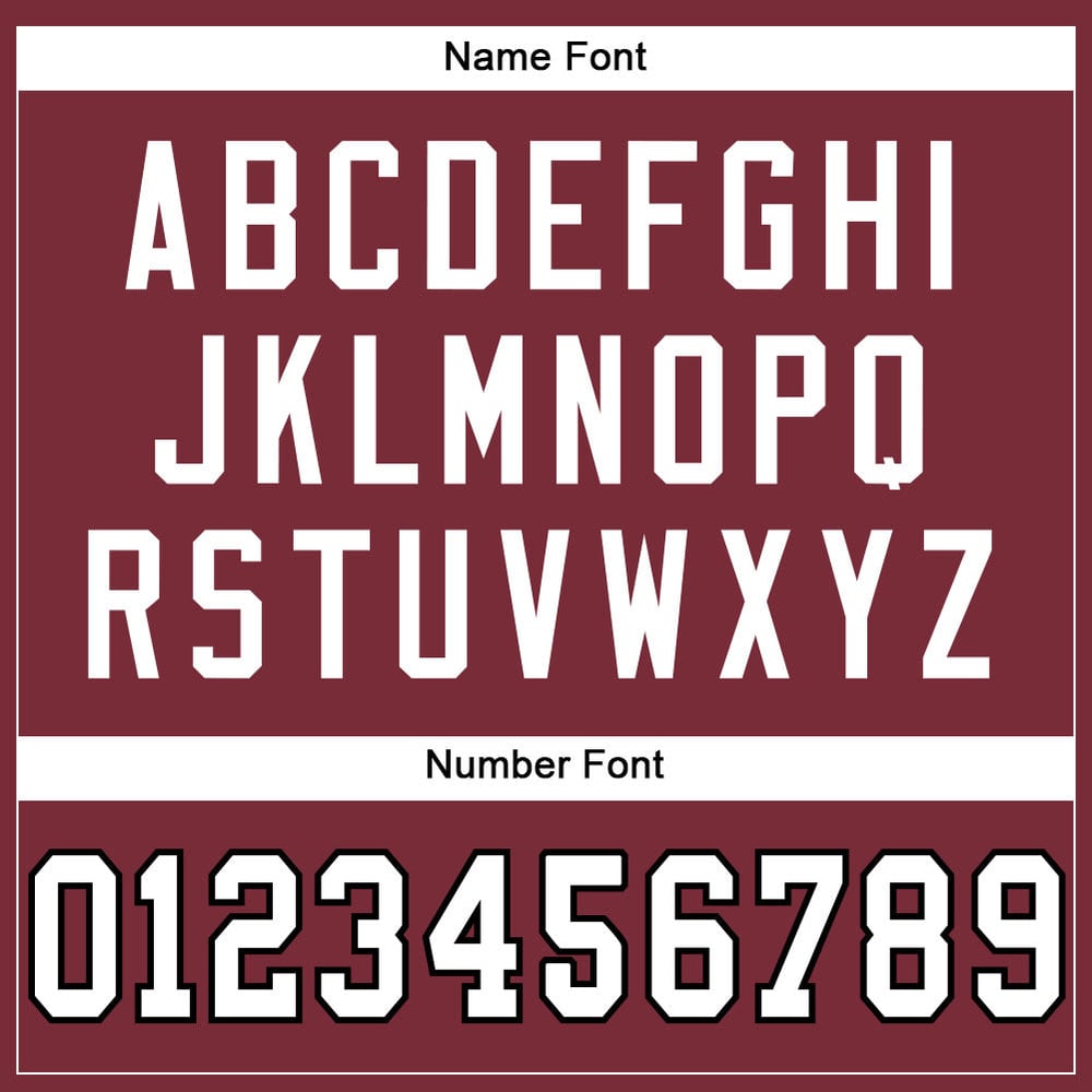 Custom Jersey Authentic White-Black Mesh Football Burgundy