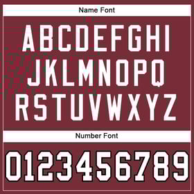 Custom Jersey Authentic White-Black Mesh Football Burgundy