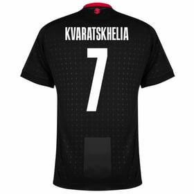 Khvicha Kvaratskhelia #7 Georgien Auswärtstrikot EURO 2024