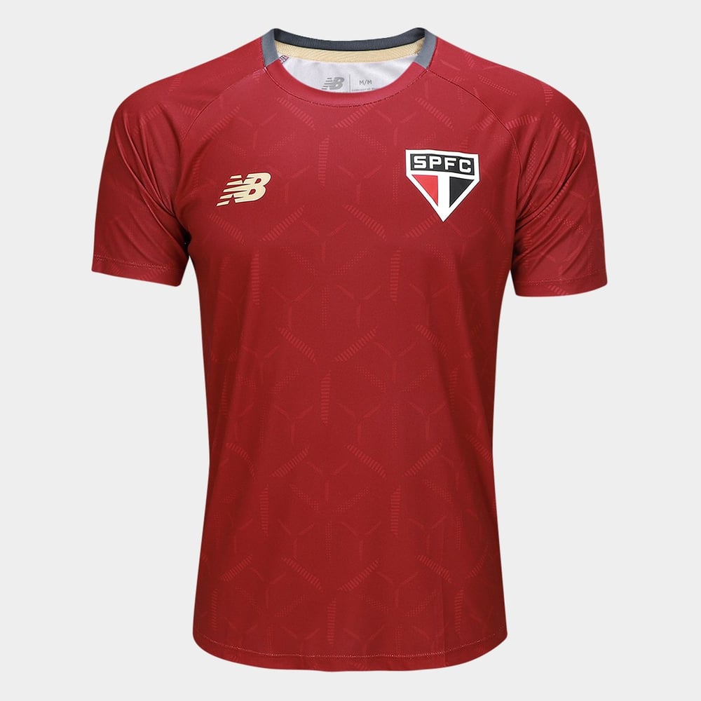 Kinder São Paulo 2025 Dritt Authentisches Trainingsshirt - Rot