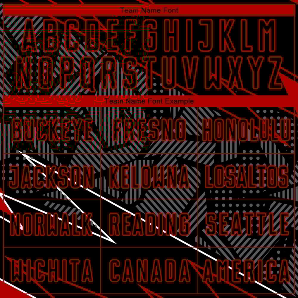 Uniform Custom Jersey Soccer Lines Sublimation Red Black