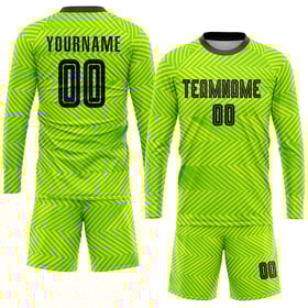 Soccer Black Jersey Neon Uniform Sublimation Custom Green