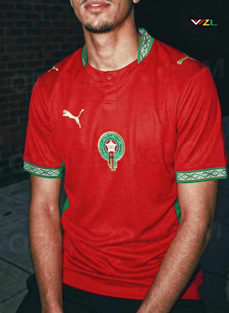 Hombre Camiseta Local de la Copa del Mundo 2026 Marruecos
