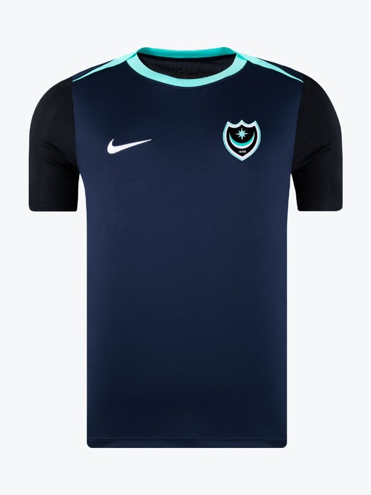 Kind Portsmouth 2024/25 Dritt Authentisches Acadpro Trainingsshirt - Blau