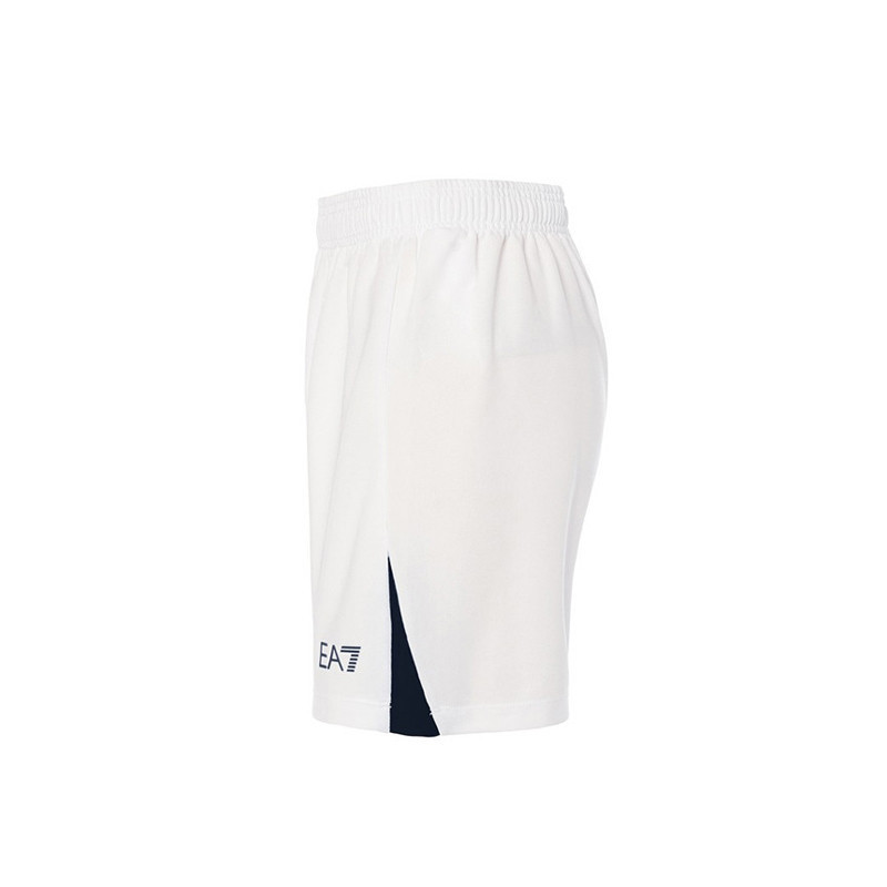 Kinder Neapel 2024/25 Heim Shorts - Weiß/Marineblau