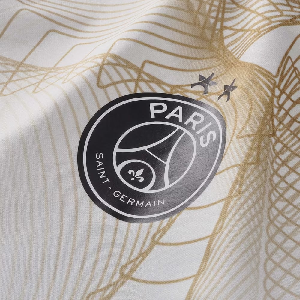 Herren PSG 2026/27 Sonderedition Aufwärmtrikot - Weiß/Gold