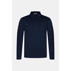 Midnight Blue Longsleeve Polo Shirt