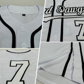 Camiseta de béisbol blanca sin mangas blanca y negra personalizada auténtica