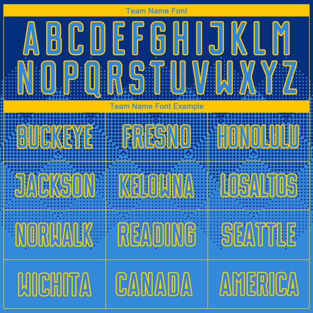 Blue-Gold Custom Jersey Soccer Powder Royal Sublimation Uniform