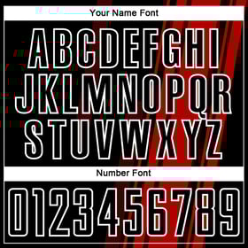 Black-White Soccer Custom Uniform Red Jersey Lines Sublimation