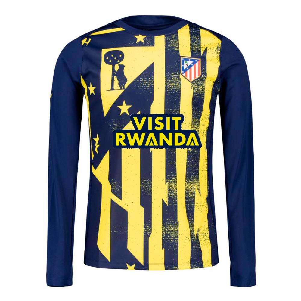 Herren Atletico Madrid 2025/26 Drittes Pre-Match-Trikot mit langen Ärmeln