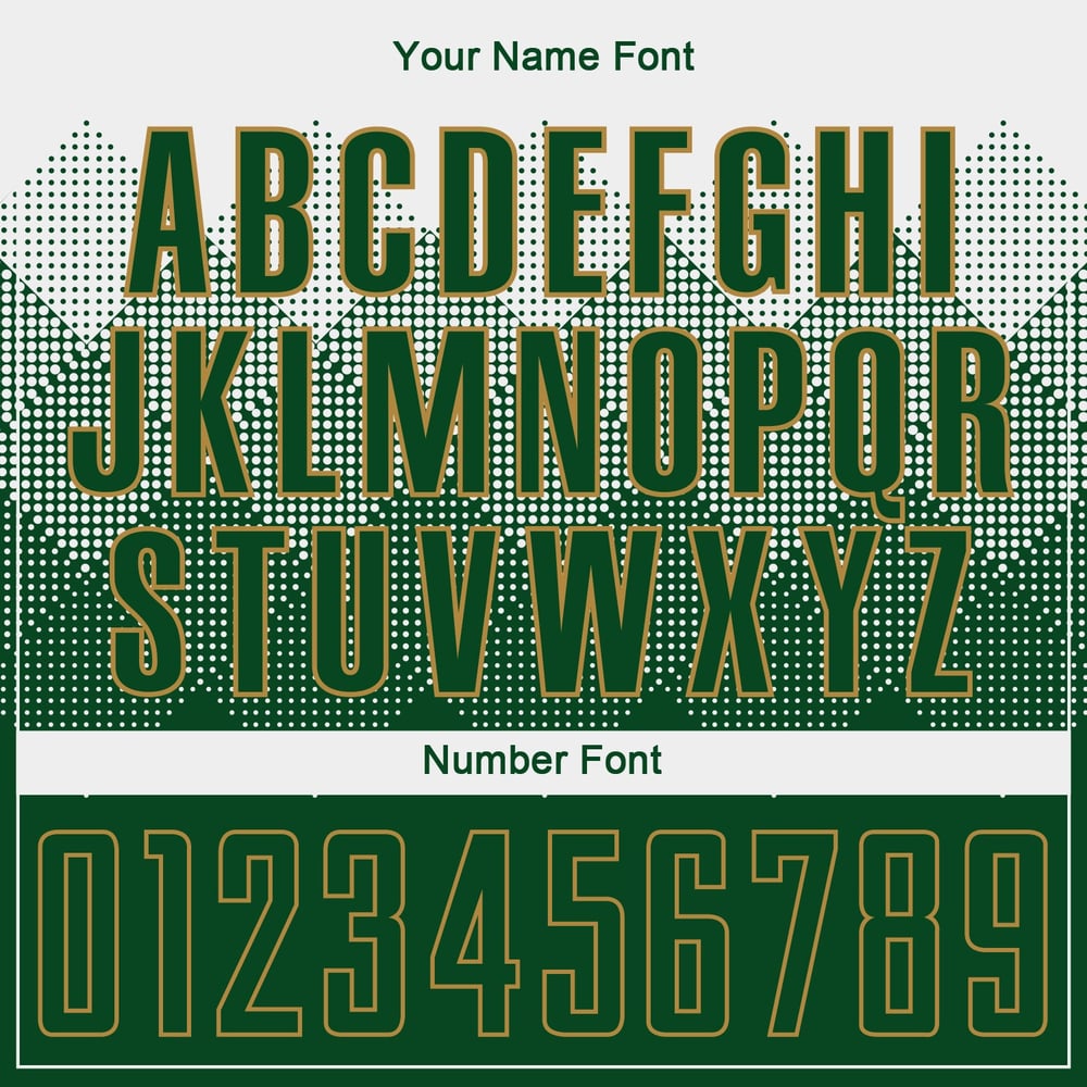 White Gold Custom Uniform Soccer Jersey Sublimation Green-Old