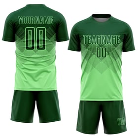 Maglia da calcio personalizzata con stampa a sublimazione verde pisello