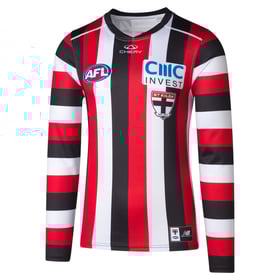 Men's St Kilda Saints 2025 Third Long Sleeve Candy Stripe Guernsey