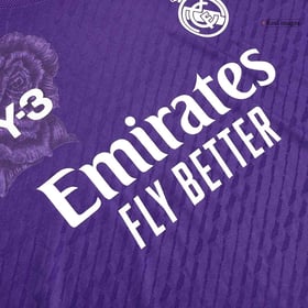 Real Madrid Y-3 Vierte Trikot Schwarz Spielerversion 23/24