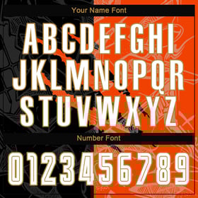 Uniform Pattern Custom Black Gold Soccer Graffiti Scratch Orange-Old White Sublimation Jersey