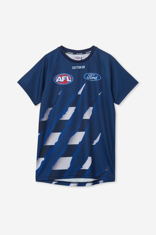 Kid's Geelong Cats 2024 Third Run Out Shirt
