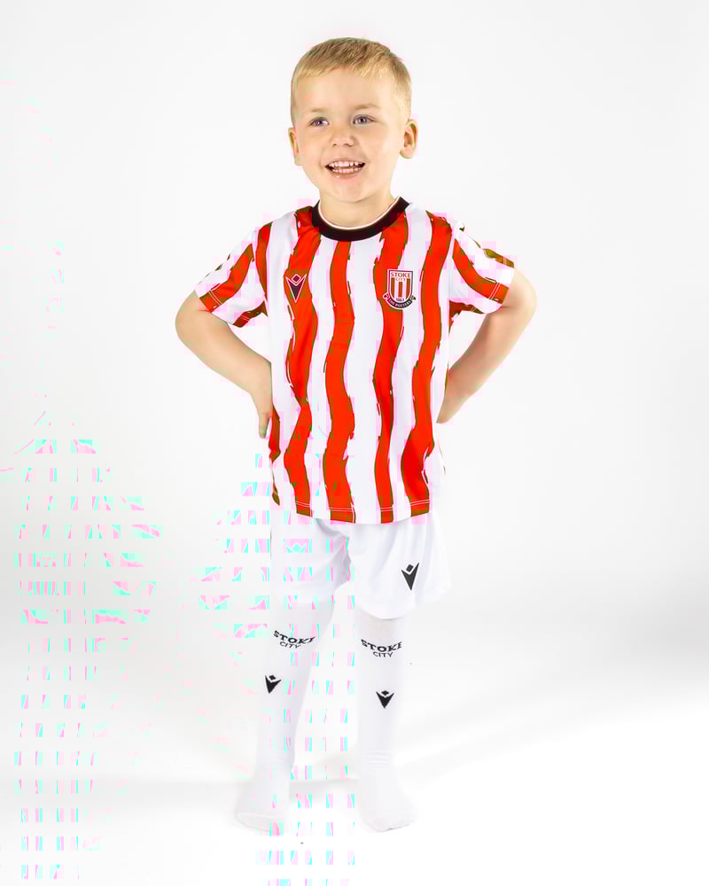 Kinder Stoke City 2025/26 Heim Trikotset
