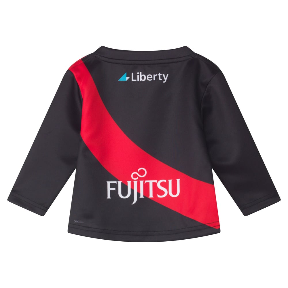 Kid's Essendon Bombers 2025 Home Long Sleeve Guernsey