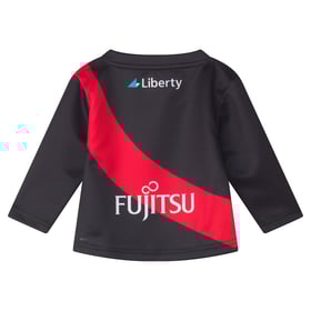 Kid's Essendon Bombers 2025 Home Long Sleeve Guernsey