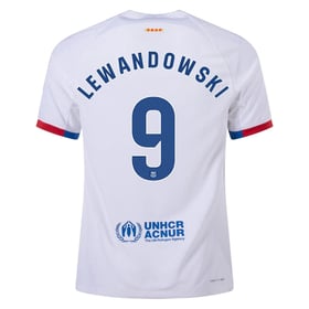 Barcelona #9 Robert Lewandowski Auswärtstrikot 23/24