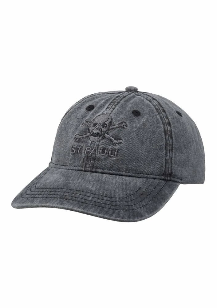 FC St. Pauli Washed Tonal Cap - Black