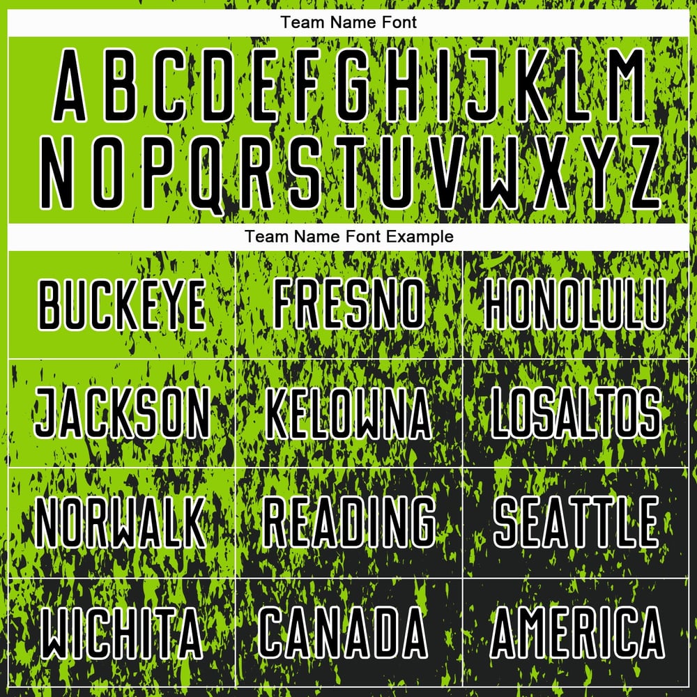 Uniform Black-White Abstract Soccer Neon Green Jersey Sublimation Fragment Art Custom