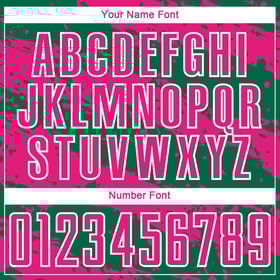 Uniform Custom Kelly Jersey Splash Green Sublimation Hot Pink-White Soccer