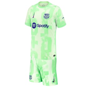 Kid's Barcelona Third Jersey+Shorts 2024/25