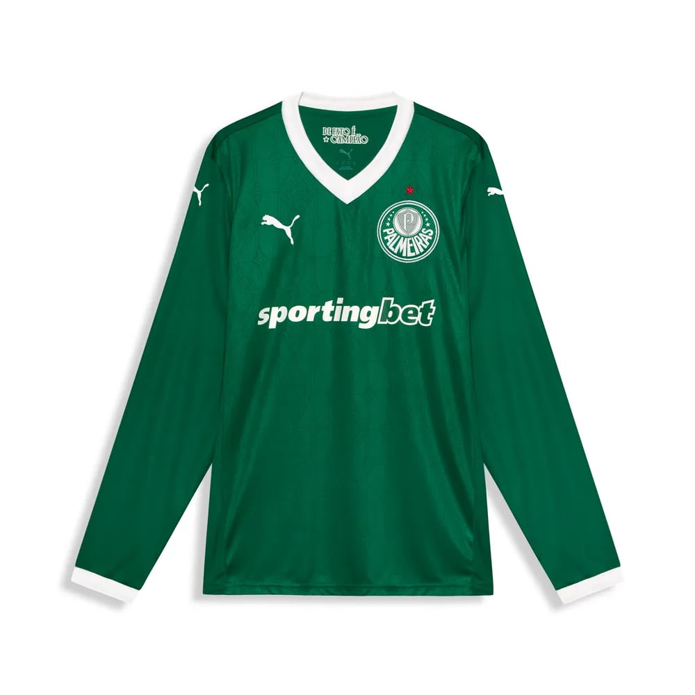 Damen Palmeiras 2025 Heimtrikot Langarm