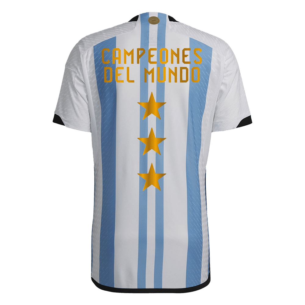 Argentina Champions Player Version Home Jersey World Cup 2022 - 3 Stars