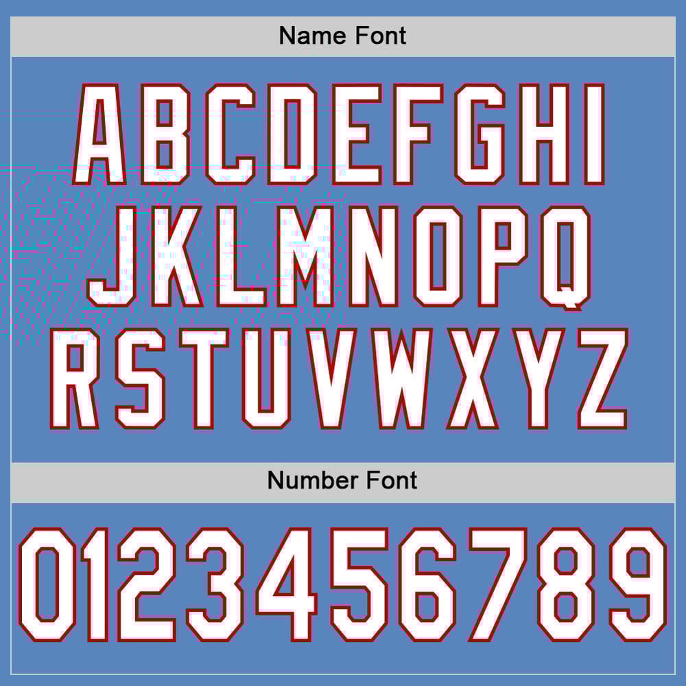 Authentic Mesh White-Red Light Blue Jersey Football Custom