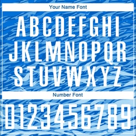 White Soccer Uniform Sublimation Royal Custom Jersey