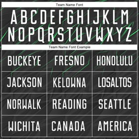 Soccer Black Custom Green Sublimation Jersey White-Neon Uniform