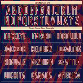 Cream Uniform Jersey Custom Navy-City Crimson Sublimation Soccer