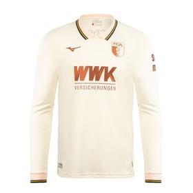 Męska Koszulka FC Augsburg 2025/26 Specjalna z Długim Rękawem - Krem