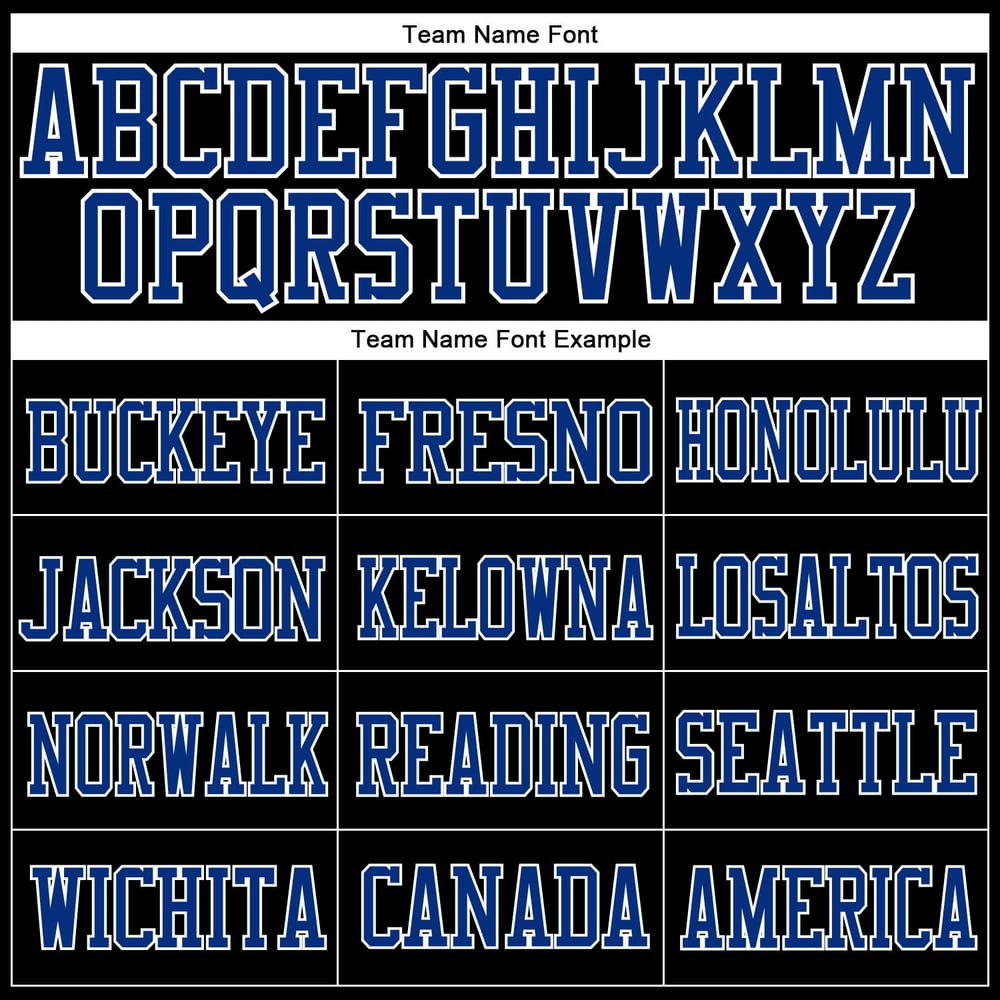 Custom Mesh Football Black Royal-White Jersey Authentic