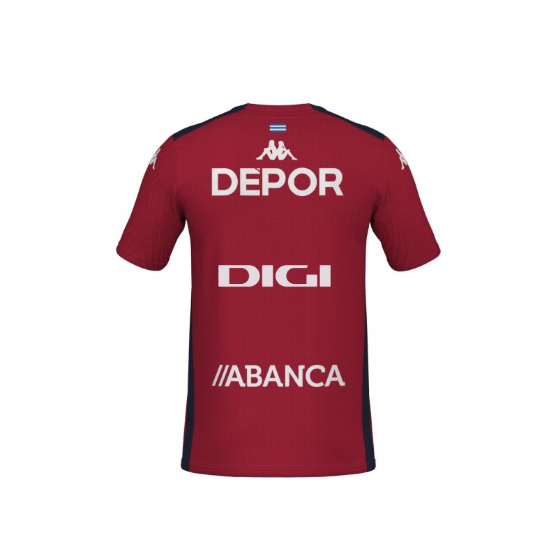 Kinder Deportivo de La Coruña 2024/25 Dritt Authentisches Trainingsshirt - Rot