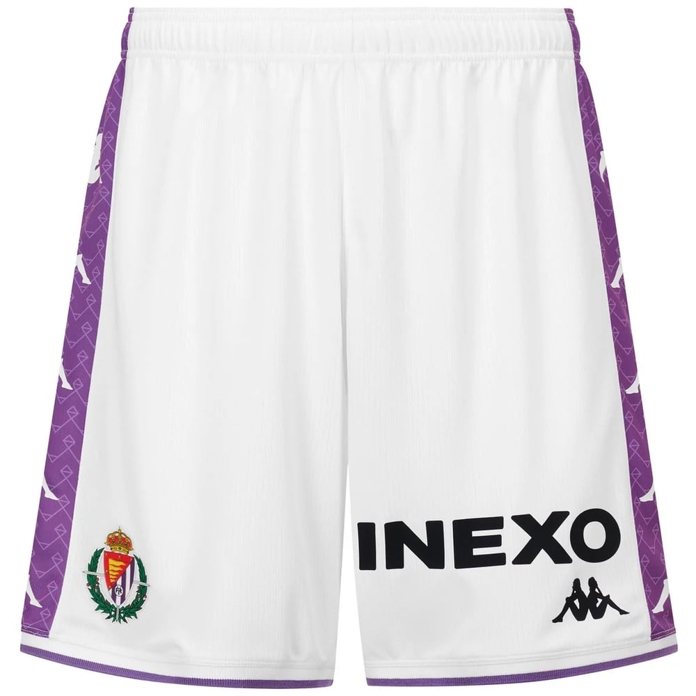 Kid's Real Valladolid 2025/26 Home Shorts - White