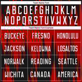 White-Black Soccer Red Custom Jersey Uniform Sublimation