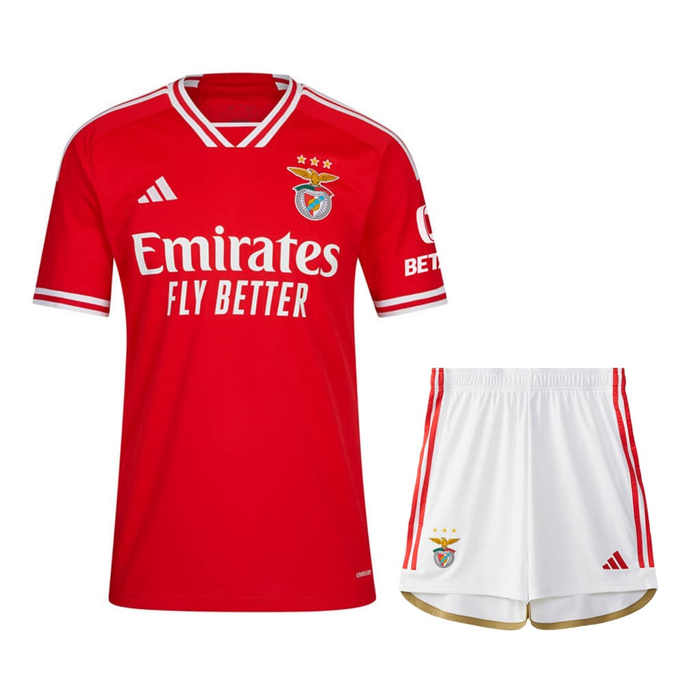 Kinder SL Benfica Heimtrikot+Kurze Hosen 23/24