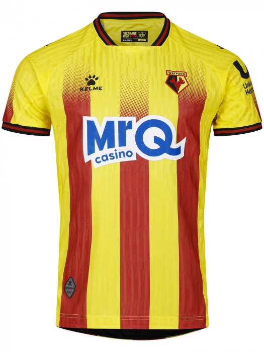 Herren Watford 2025/26 Heimtrikot mit Sponsor