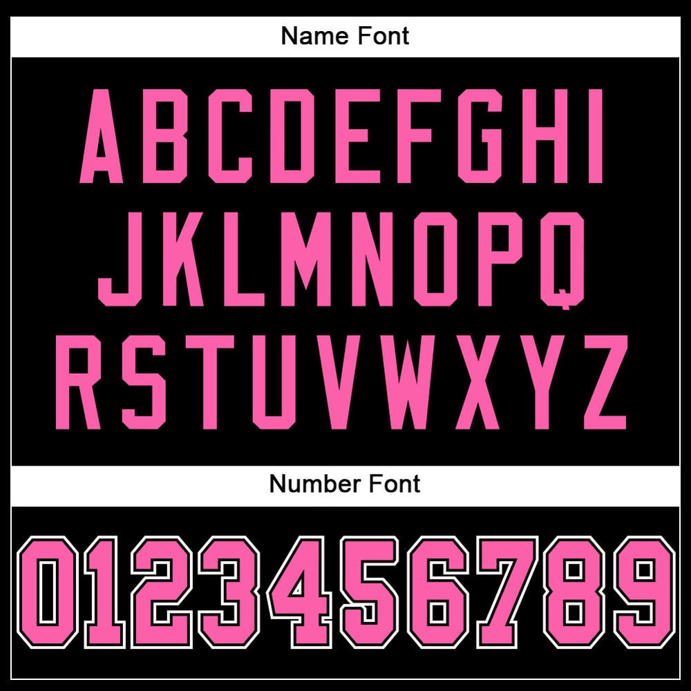 Black Jersey Football Mesh Pink-White Custom Authentic